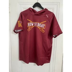 NWT Minnesota Gophers Row the Boat UNRL Brand Short Sleeve Hoodie Size M